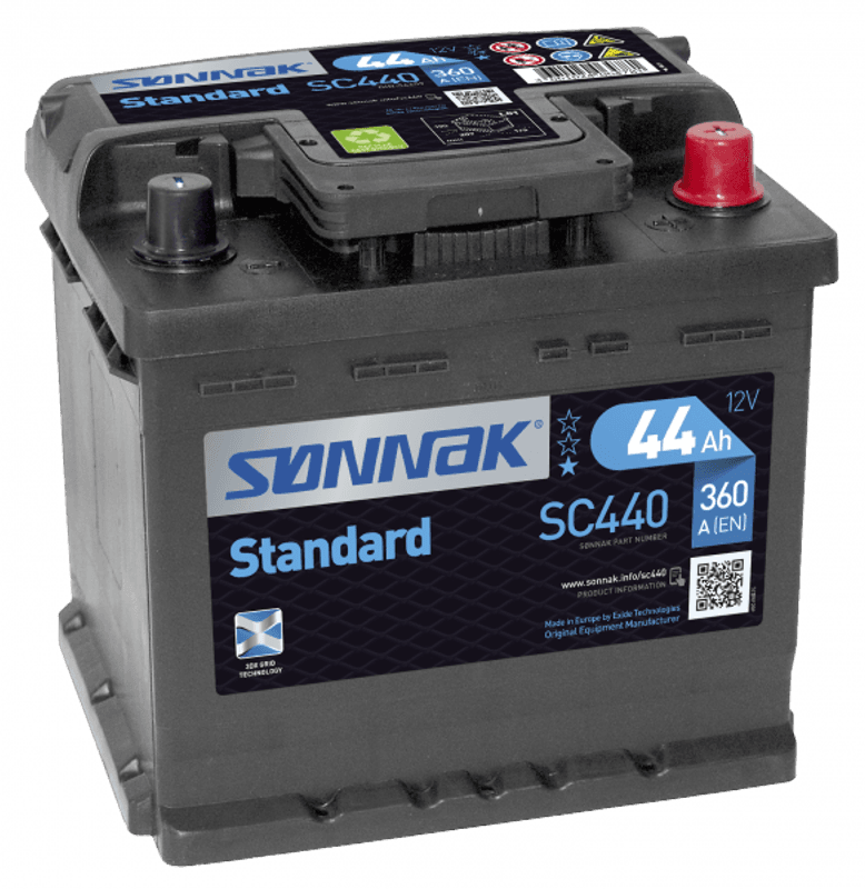 Sønnak Standard SC440 44Ah Bilbatteri