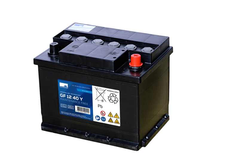 SONNENSCHEIN GF12040Y GELBatteri 12V 40AH (242x175x190mm) +høyre